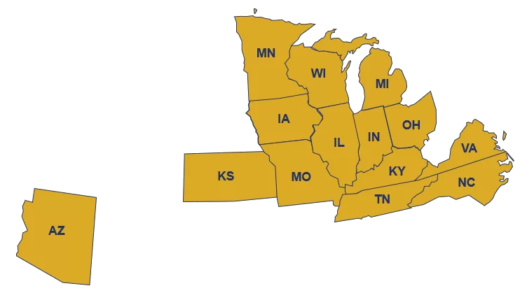 areas served